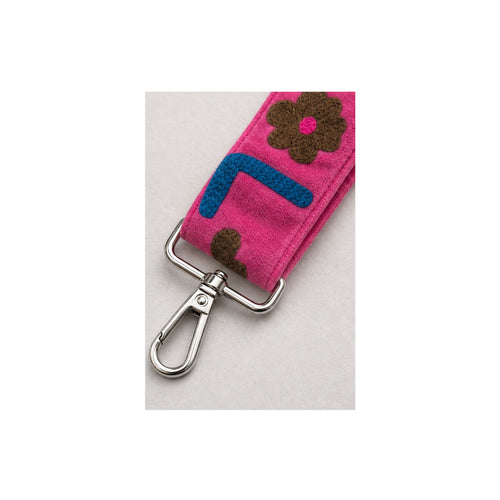 HS Tassenriem - Meerdere Prints - Love multicolor fuchsia - detail