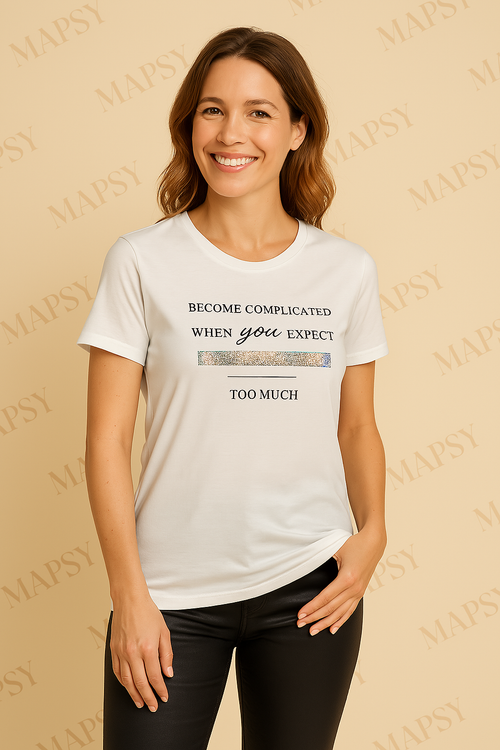Trendy T-shirt met Unieke Print en Comfortabele Pasvorm - Mapsy B.V