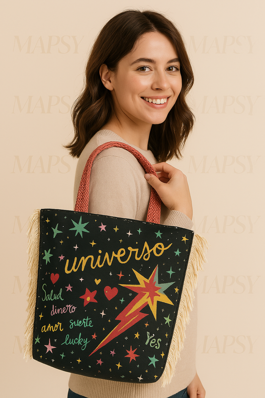Boho Chic & Bold Beachbag - Mapsy B.V