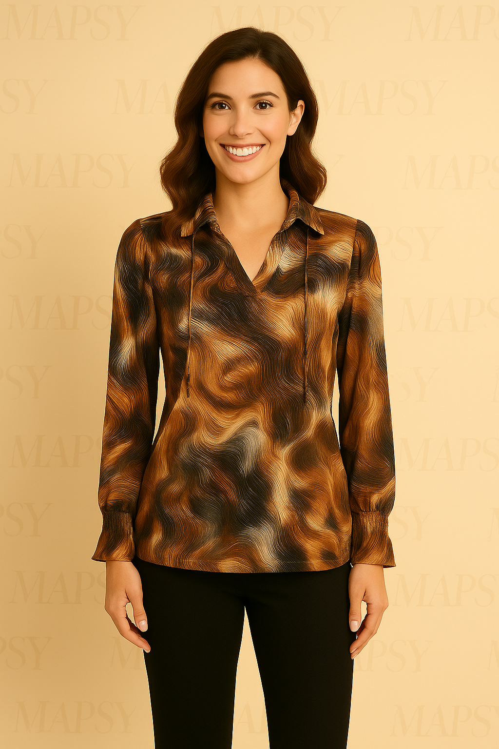 Royal Style – Travelstof Blouse – Ademend en Kreukvrij – Duurzame Blouse - Mapsy B.V