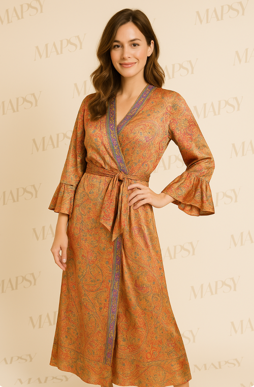 Prachtige Wikkeljurken - Soepelvallende stof - Eén Maat - Veelzijdig in gebruik - Musthave in 7 kleuren! - Mapsy B.V