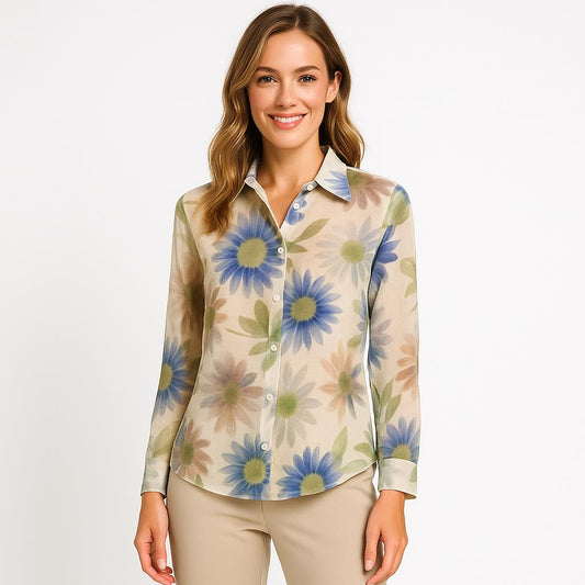 Blouse Aquarelprint Bloemen