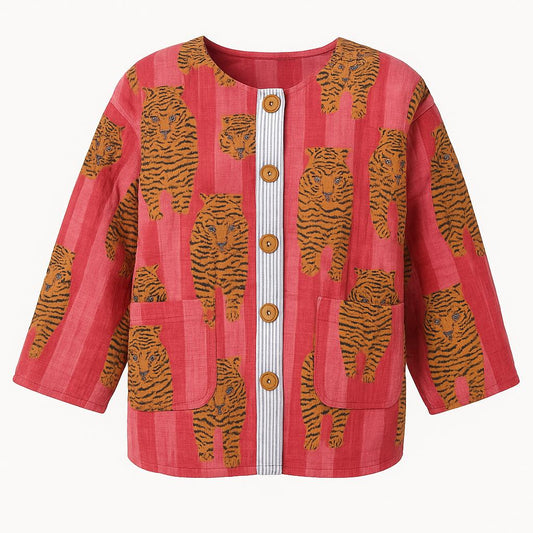 Tijgerjas Quilt Roze