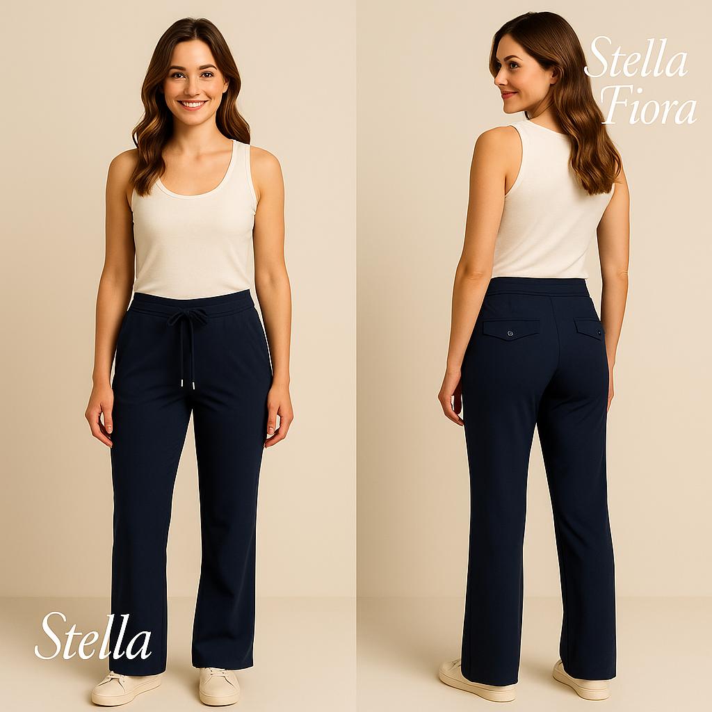 Dames Travelbroek Marineblauw