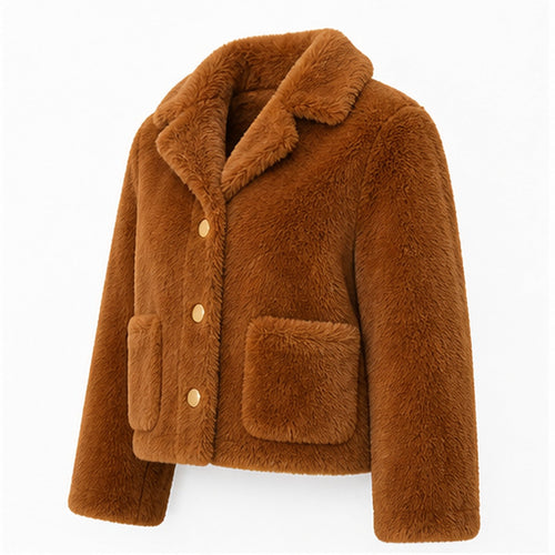 Reversible Faux Fur Jas - S/M & M/L