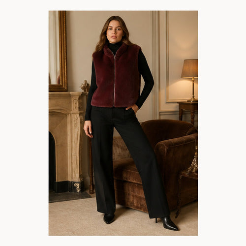 Faux Fur Bodywarmer – Model 41096