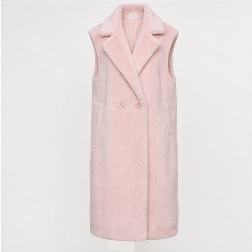 Lange Faux Fur Bodywarmer - One Size
