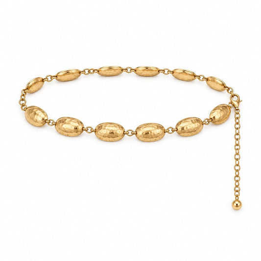 Gouden Kettingriem met Ovale Schakels