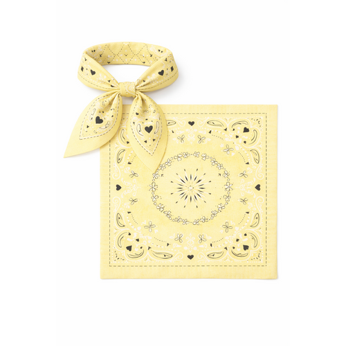 HS Sjaal - 70x70 - Hartje Paisley - Katoen - veelzijdig te stylen - 6 kleuren - 70x70 cm - originele variantfoto