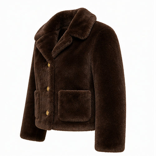 Reversible Faux Fur Jas - S/M & M/L
