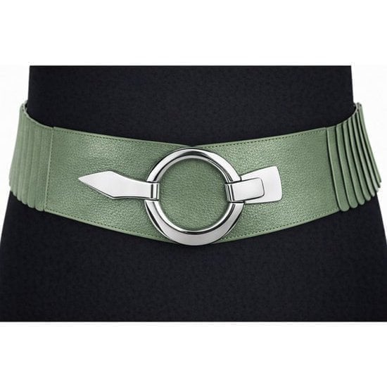 Elastische Tailleriem met Metalen Gesp – Vegan Leer