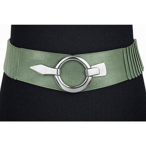 Elastische Tailleriem met Metalen Gesp – Vegan Leer