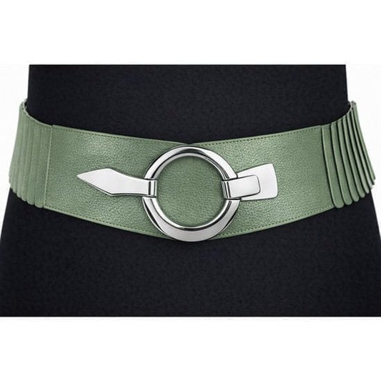 Elastische Tailleriem met Metalen Gesp – Vegan Leer
