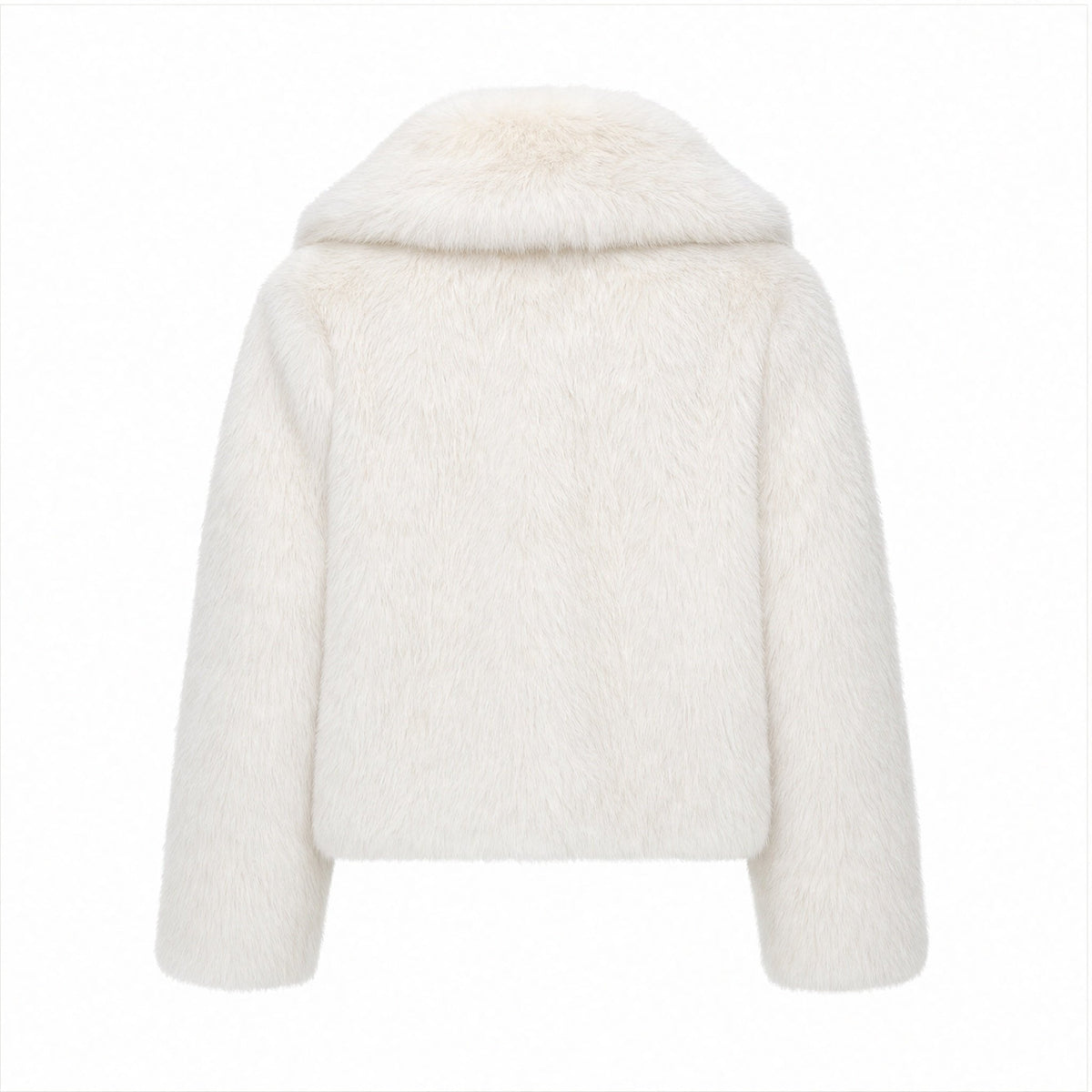 Korte Faux Fur Jas - Lange Mouwen - One Size