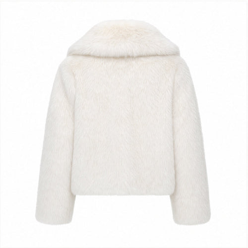 Korte Faux Fur Jas - Lange Mouwen - One Size