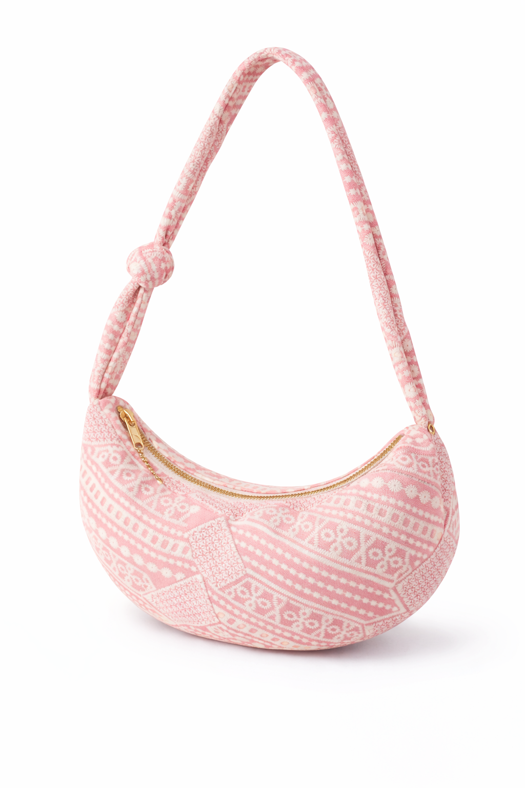 Halvemaan Handtas met Paisley