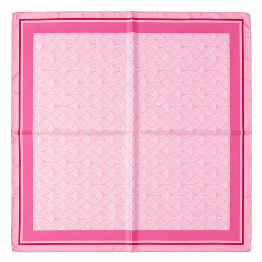 HS Sjaal - 70x70 NIEUW - In 4 Kleuren - Zijde Satijnen Look - Donkerroze