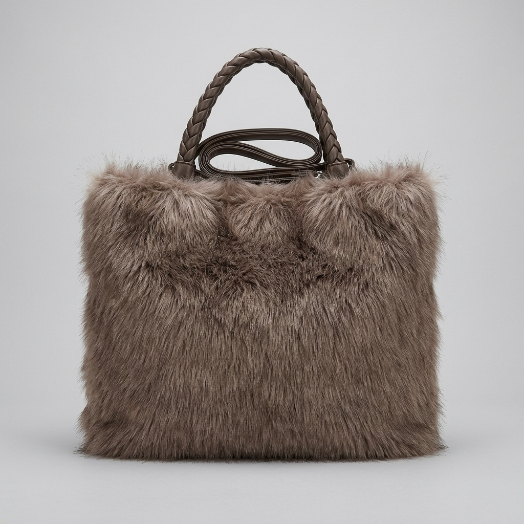 Faux Fur Shaggy Shopper – Model 9201