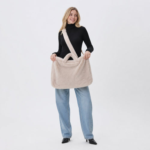 Faux Fur Hand- en Schoudertas