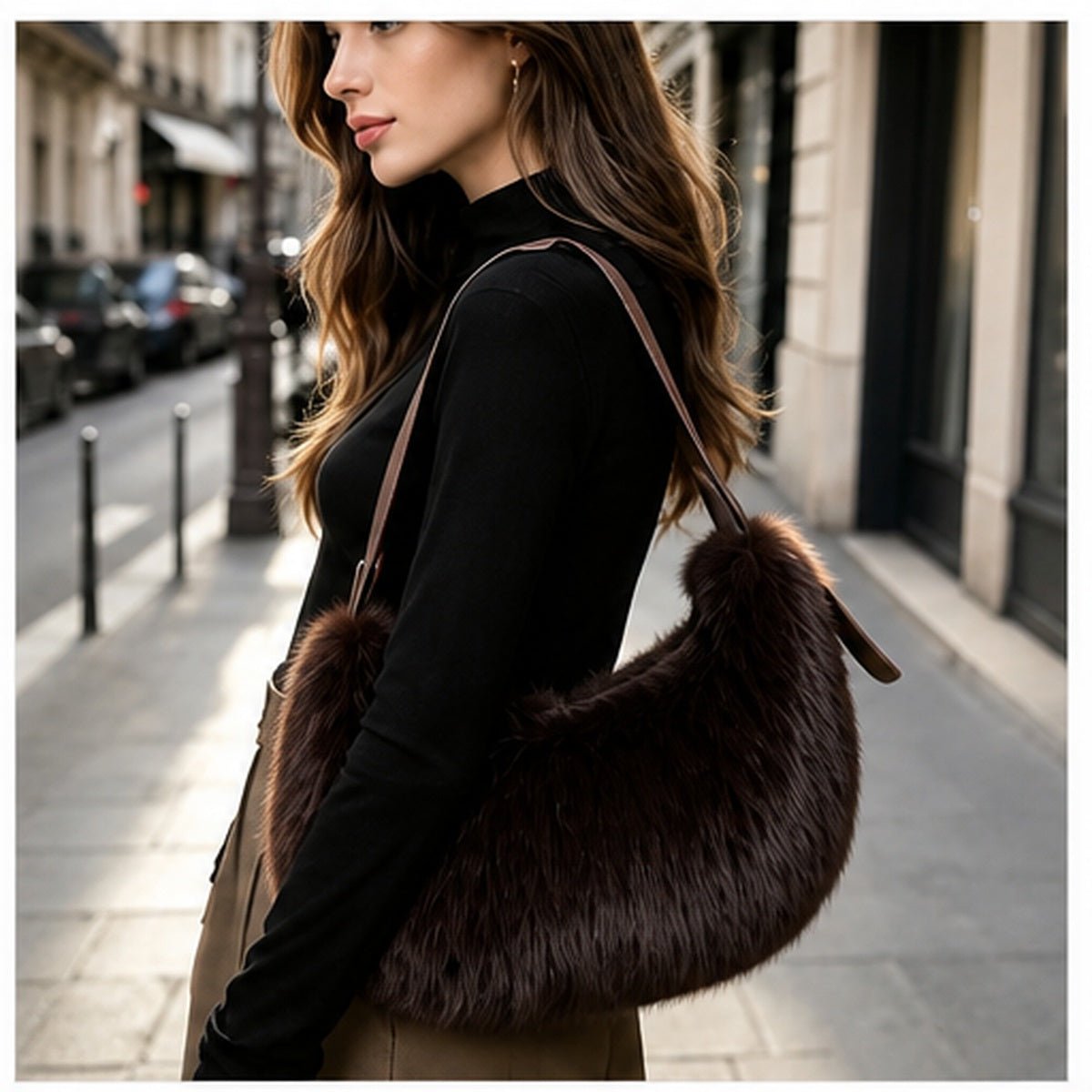 Faux Fur Schoudertas