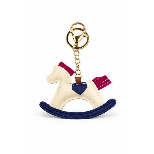HS Sleutelhanger - In 5 Kleuren - Paard - Creme