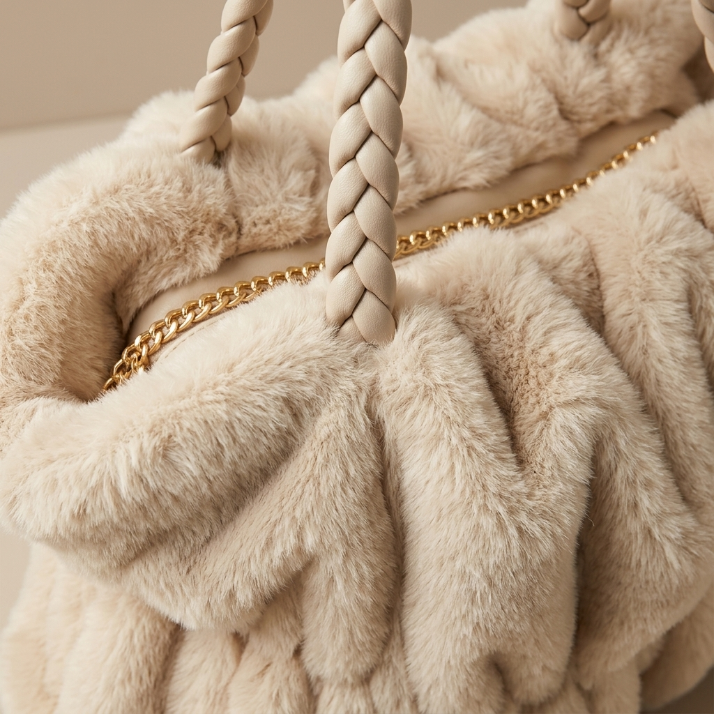 Faux Fur Shaggy Shopper – Model 15515