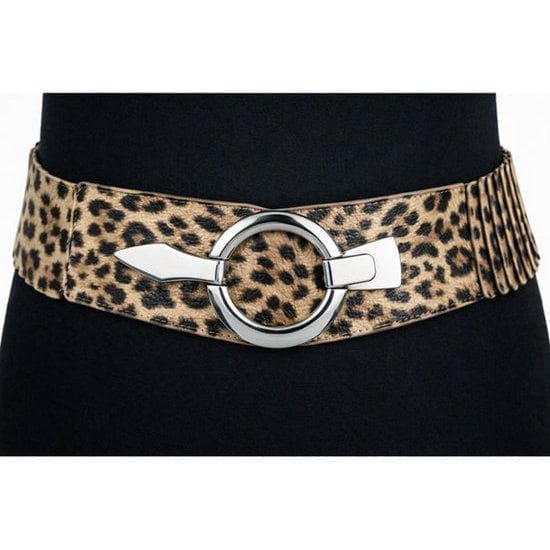 Elastische Tailleriem met Metalen Gesp – Vegan Leer