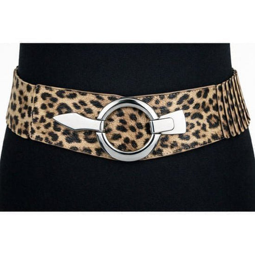 Elastische Tailleriem met Metalen Gesp – Vegan Leer