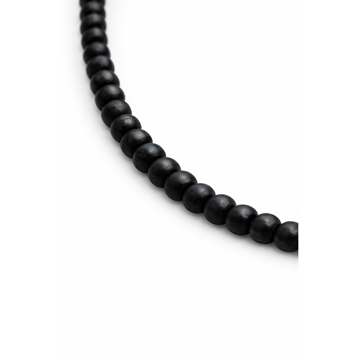 HS Ketting - In 5 Kleuren - Kralen Lang - Zwart