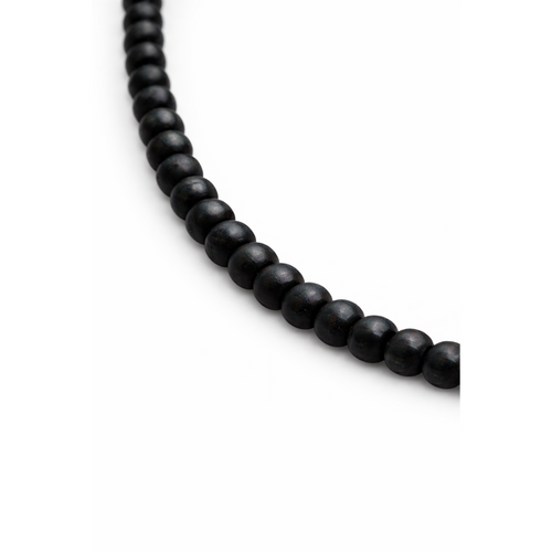 HS Ketting - In 5 Kleuren - Kralen Lang - Zwart