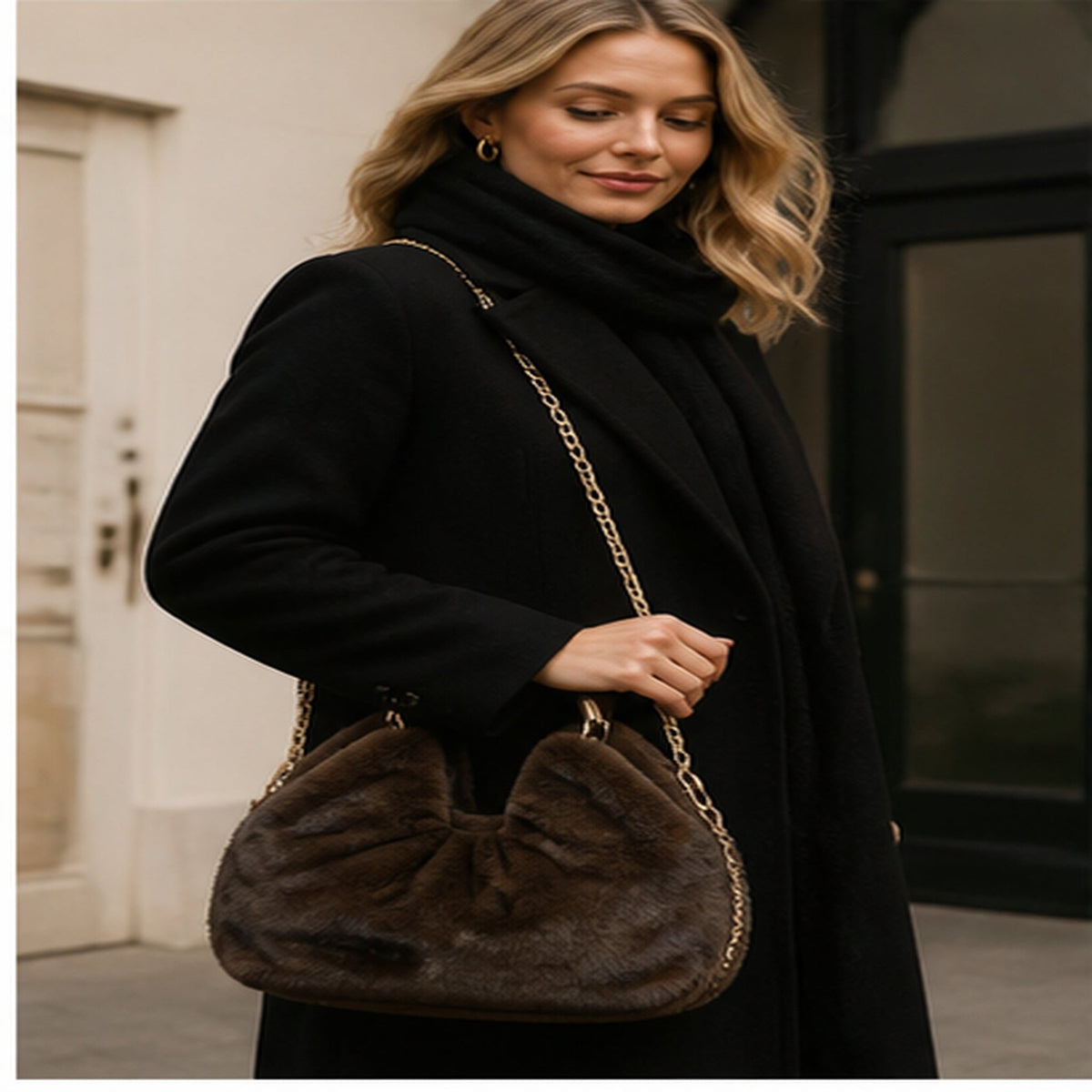 Faux Fur Handtas – Model 20112