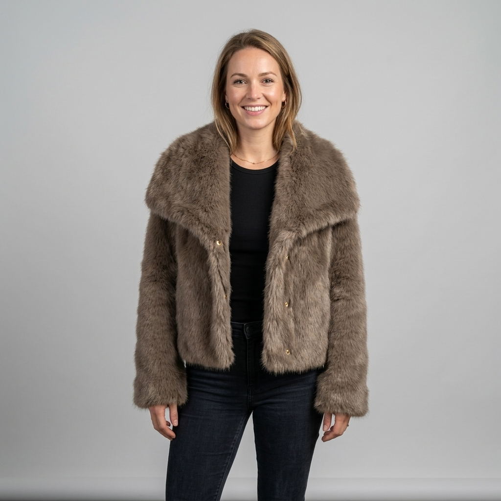 Faux Fur Jas – Model 41186