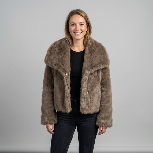Faux Fur Jas – Model 41186