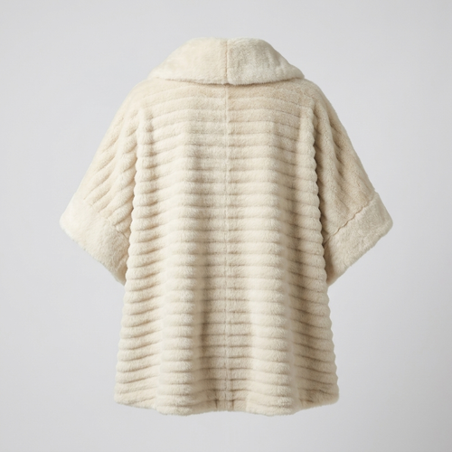 Faux Fur Poncho – Model 41091