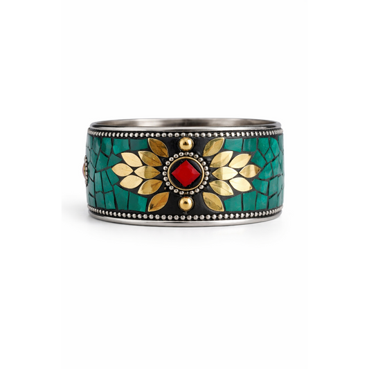 HS Bangle - Met Klemsluiting - Made In India - statement detail - originele variantfoto