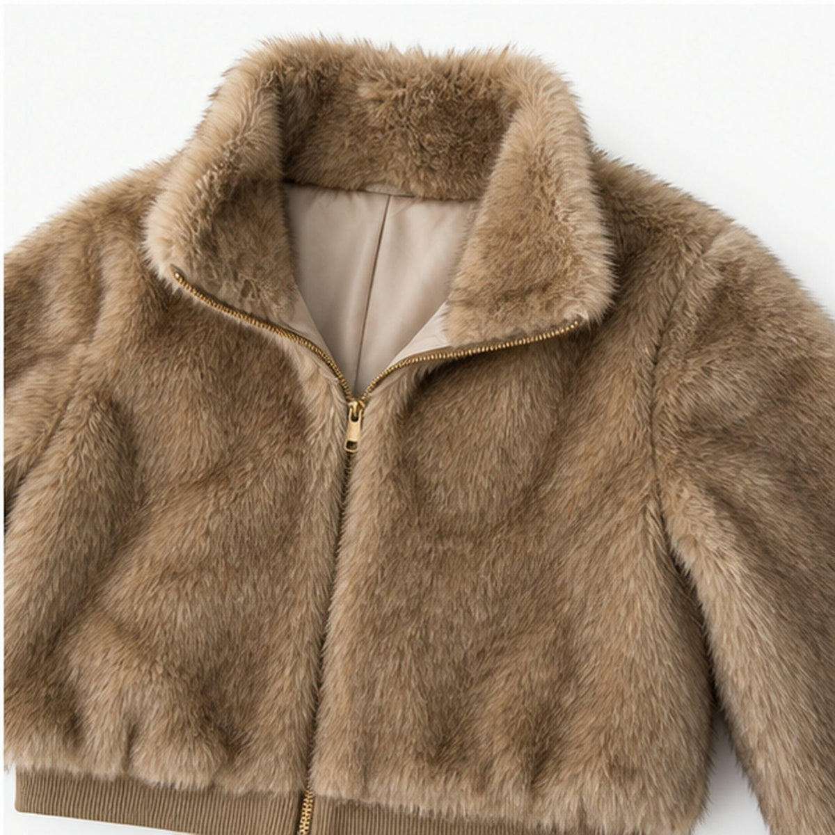 Faux Fur Bomberjas met Elastische Band - One Size