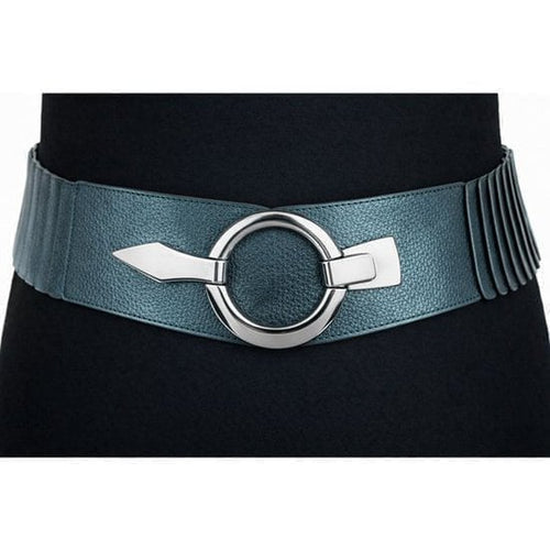 Elastische Tailleriem met Metalen Gesp – Vegan Leer
