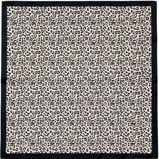 Satijnen Sjaal 70x70 - Kleine Luipaardprint