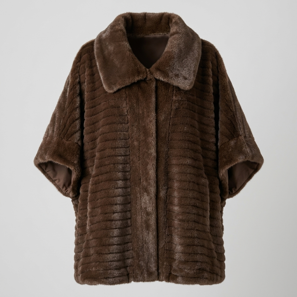 Faux Fur Poncho – Model 41091