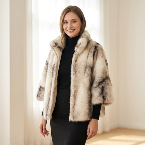 Faux Fur Jas – Model 41054