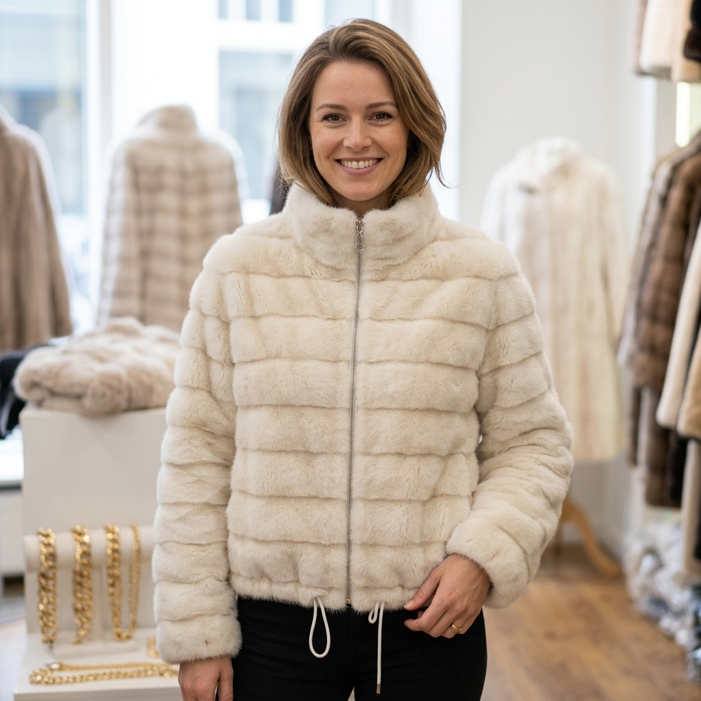 Faux Fur Jas – Model 41148