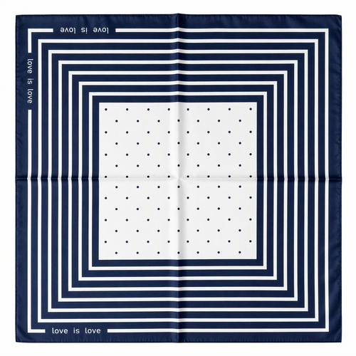 HS Sjaal - 70x70 NIEUW In 5+ Kleuren - Zijde Satijnen Look - Donkerblauw