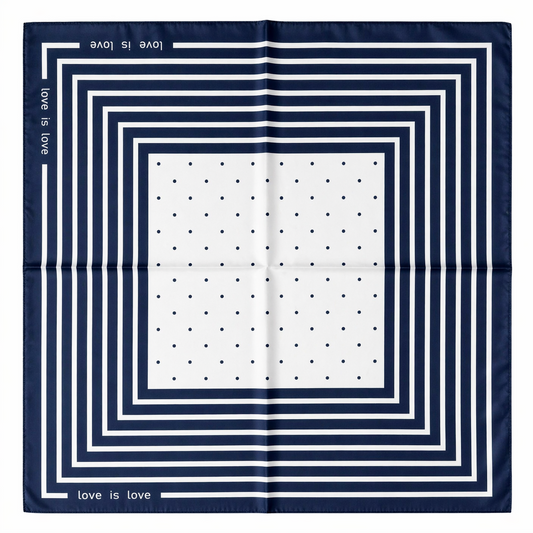 HS Sjaal - 70x70 NIEUW In 5+ Kleuren - Zijde Satijnen Look - Donkerblauw