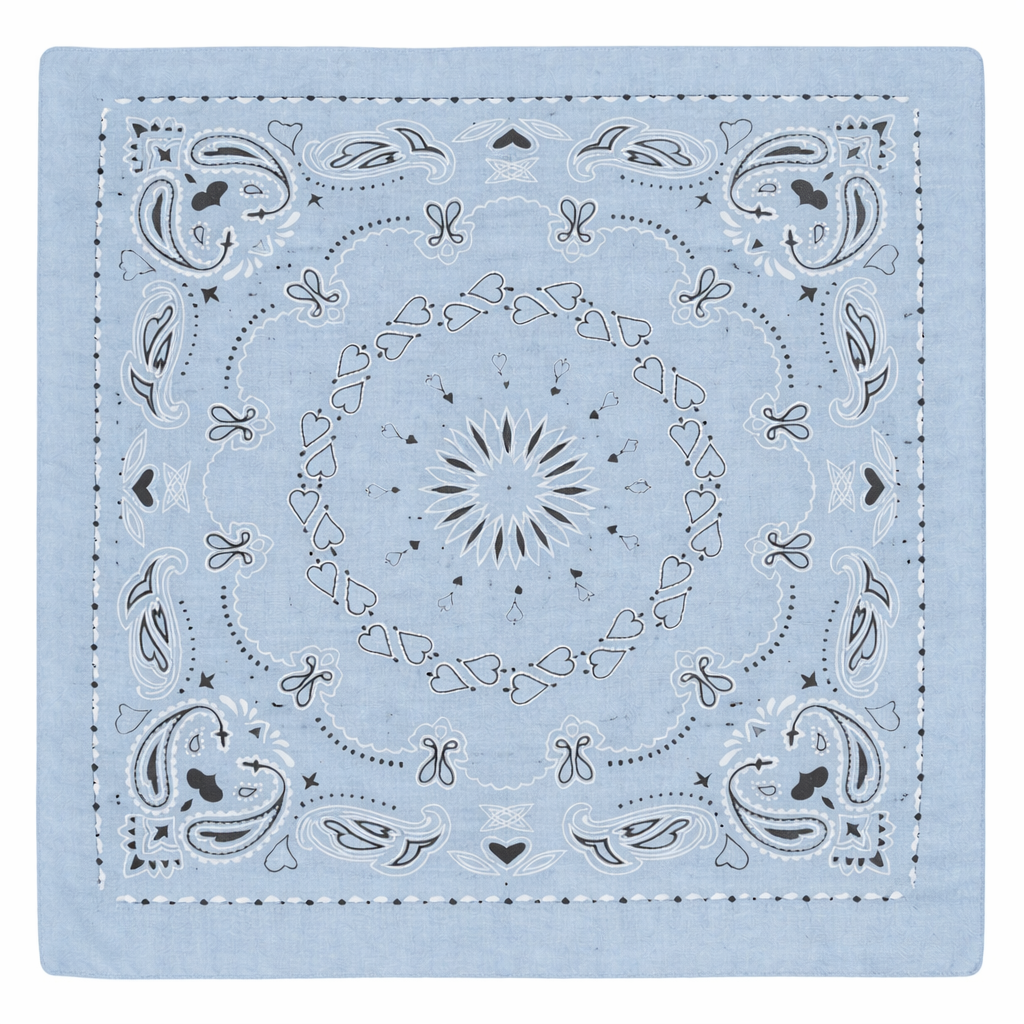 HS Sjaal - 70x70 - Hartje Paisley - Katoen - veelzijdig te stylen - 6 kleuren - 70x70 cm - originele variantfoto