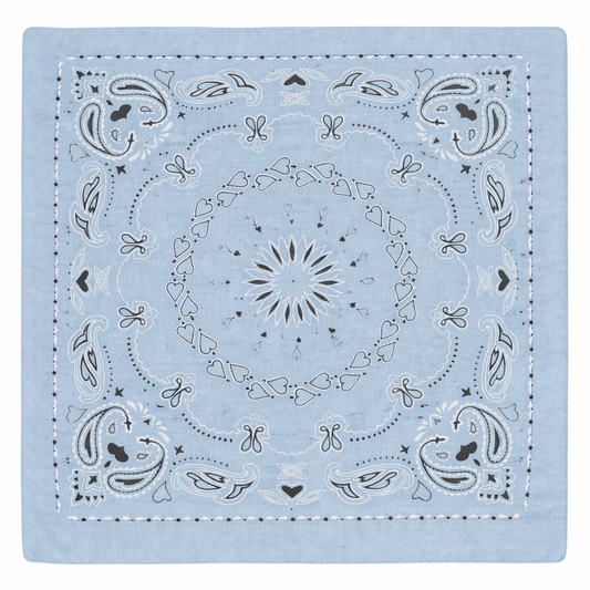 HS Sjaal - 70x70 - Hartje Paisley - Katoen - veelzijdig te stylen - 6 kleuren - 70x70 cm - originele variantfoto