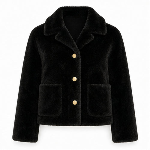Reversible Faux Fur Jas - S/M & M/L