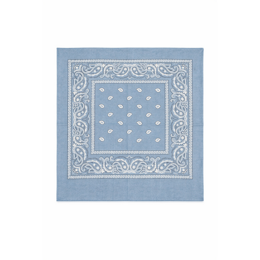 HS Bandana - In 10+ Kleuren - Classic - Katoen - Lichtblauw