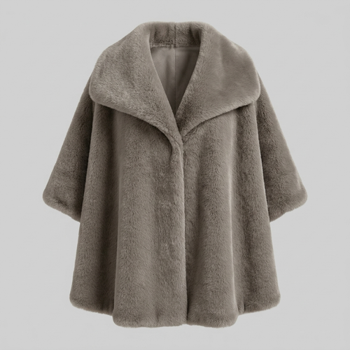 Faux Fur Poncho – Model 41090