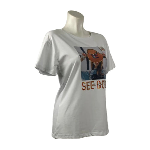 Trendy T-shirt met Unieke Print en Comfortabele Pasvorm - Mapsy B.V