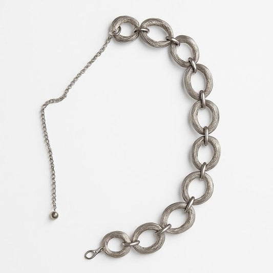 Statement Riem – 110cm – Zilverkleurig